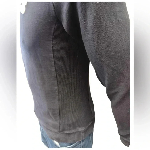 Zara Man Tears  Blue Knit Embroidered Pullover Sweater Size Medium - Picture 5 of 10